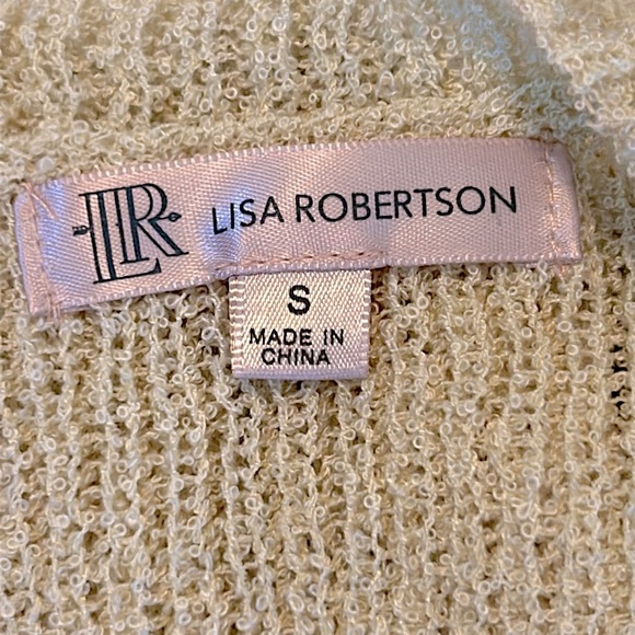 Lisa Robertson Women’s Creamy Knit Sleeveless Sweater Size S - Picture 3 of 5